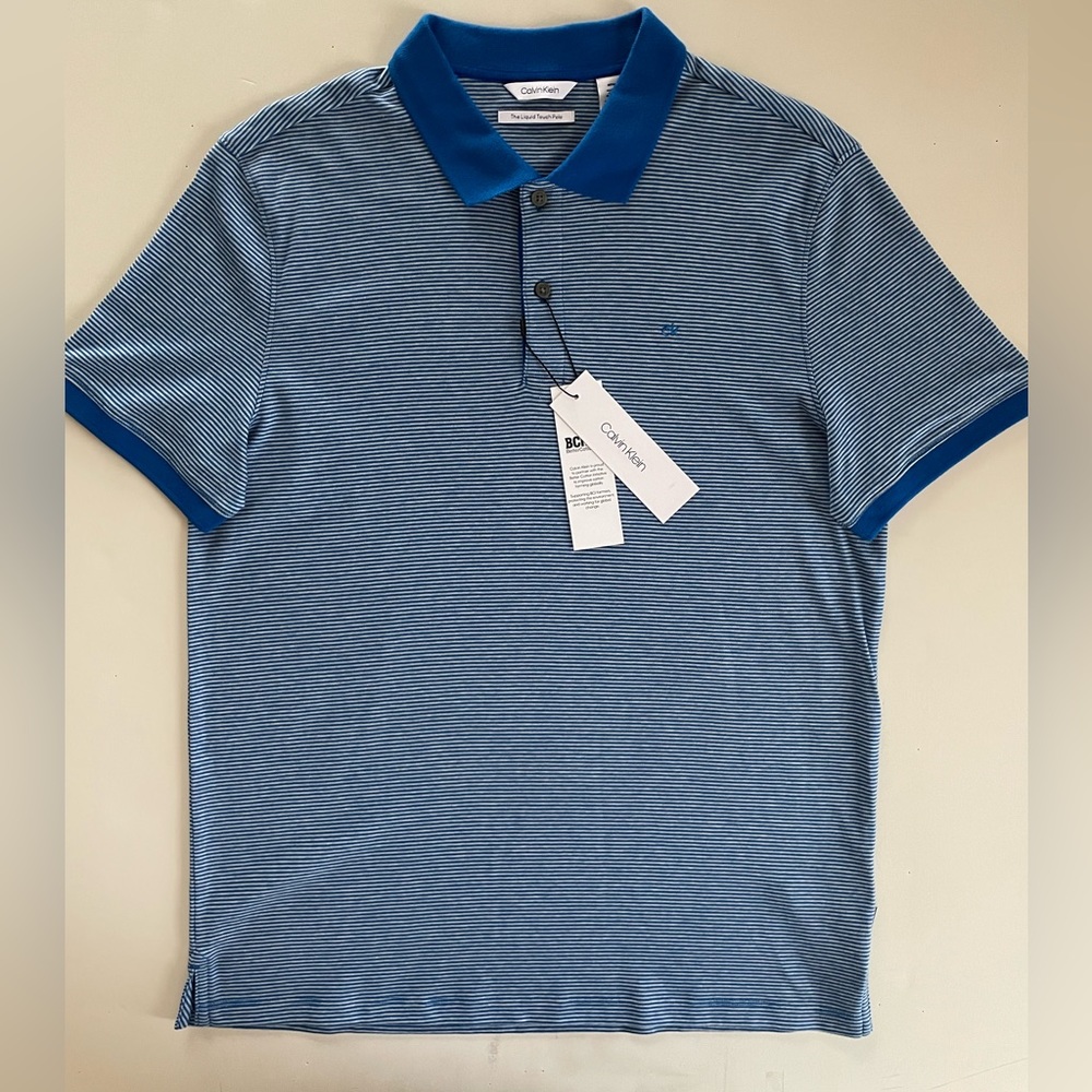 Calvin Klein Mens liquid touch polo size M